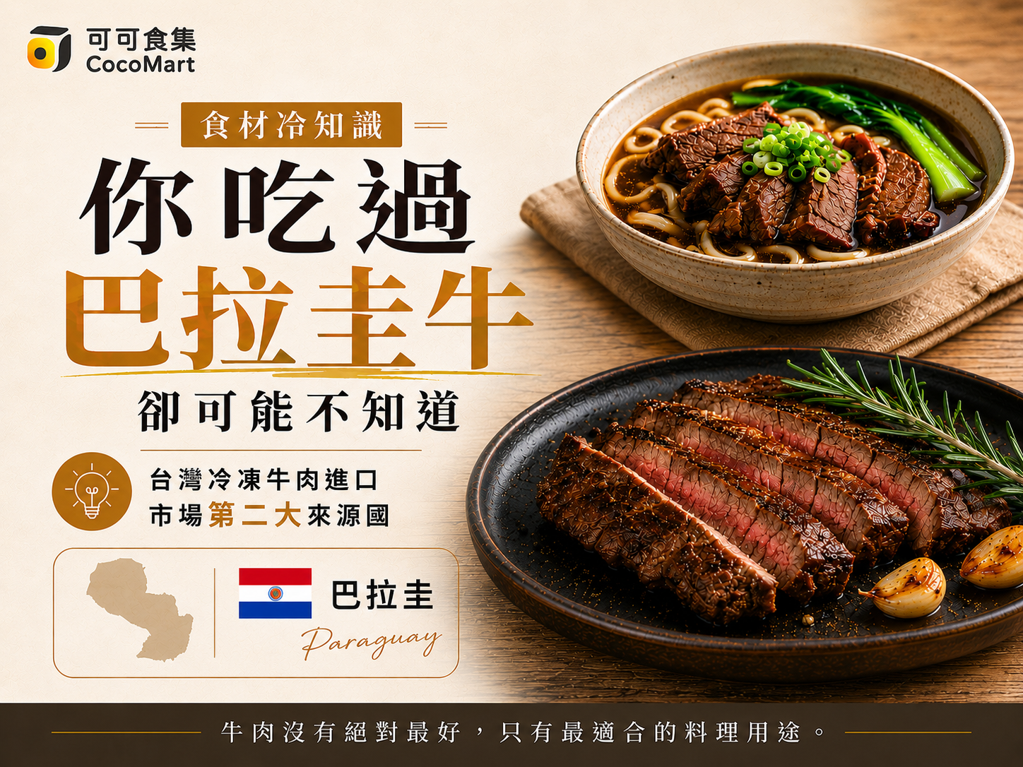 台灣冷凍牛肉第二大來源國竟是巴拉圭？揭秘巴拉圭牛肉如何成為餐飲業不可或缺的選項